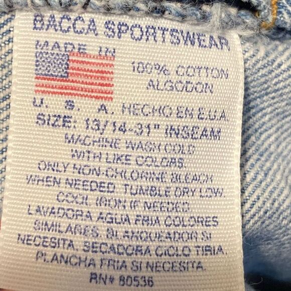 Shorts Lugene Auburn logo by stony jeans size 13/14 - Picture 7 of 7